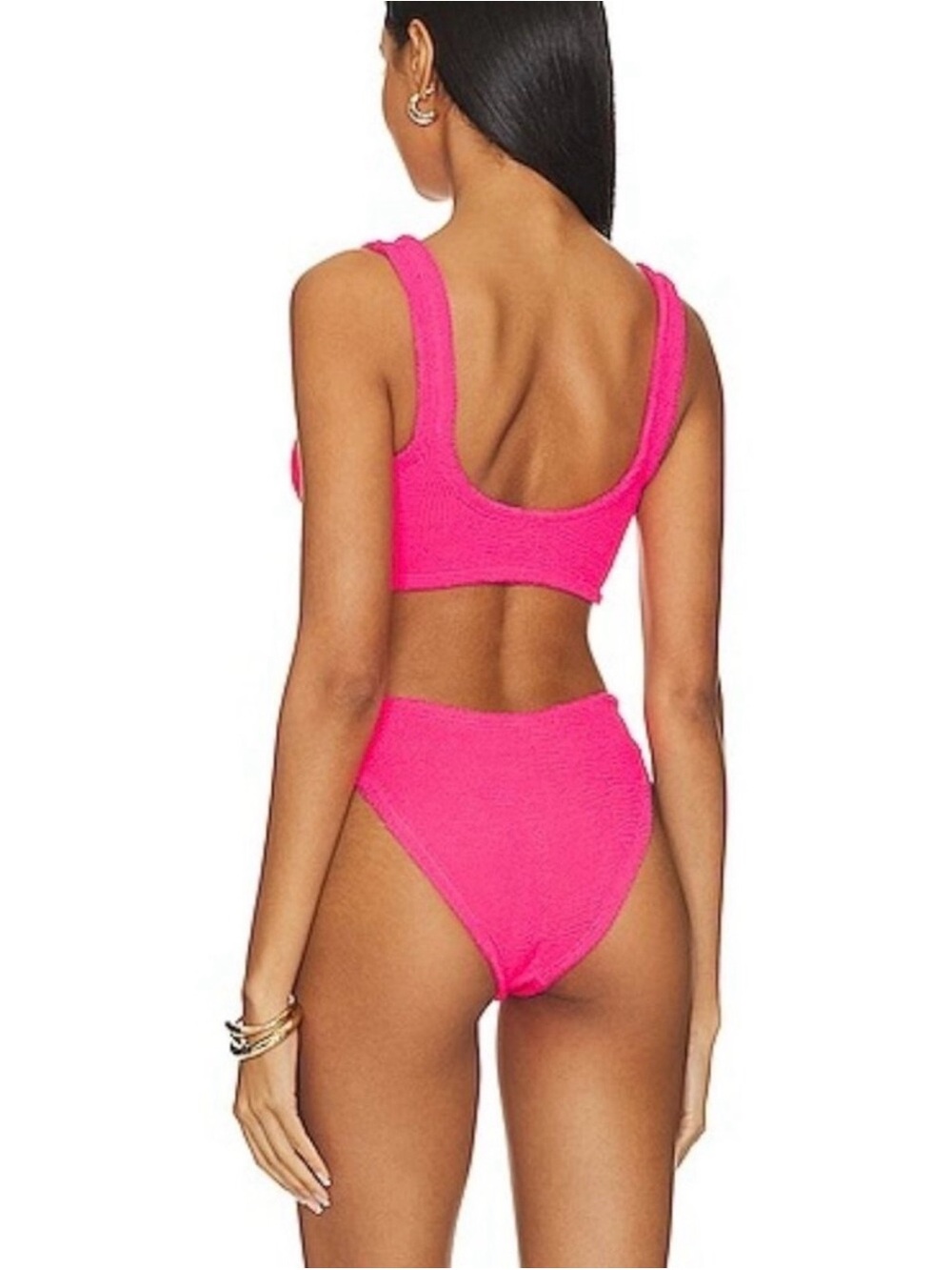 Hunza G Juno twist bikini neon pink - Picture 3 of 11